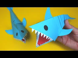 Moving Paper Shark Paper Crafts For Kids Youtube Paper