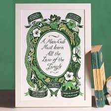 Jungle Book Famous Quotes Print By Lucy Loves This Notonthehighstreet Com