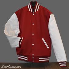 Red White Classic Varsity Jacket