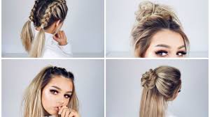 This twisted bun hair is simple but elegant and perfect for a casual evening or even for your wedding she also has a way of making her hairstyles easy to recreate, even if you're not very hair savvy. Quick And Easy Hairstyles Youtube