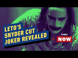 Justice league is coming back with a new and. Jared Leto S New Joker Look Revealed For Snyder Cut Of Justice League Ign Now Youtube