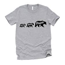 5 out of 5 stars. Amazon Com Happy Lion Clothing Personalized Father S Day Gift T Shirt For Dad With Papa Bear And Cubs With Custom Names Handmade