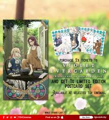 Maybe you would like to learn more about one of these? Tgv Cinemas The Captivating Anime Violet Evergarden Has Arrived In Tgv Cinemas Here S Your Chance To Take Home A Limited Edition Postcard Set With Every 2x Tickets Purchased To