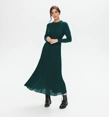 Pour un look de dîner idéal en hiver, optez pour une robe pull pour femme confortable en coton. Longue Robe Pull Femme Bleu Canard Robes Femme Promod