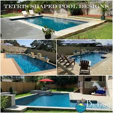 Fun Tetris Shaped Pool Ideas To Spice Up Your Backyard Pool Contractors Pool Custom Backyard