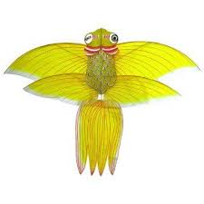 Petit Pan Les Germanopratines Cerf Volant Tissu Jaune Dragons