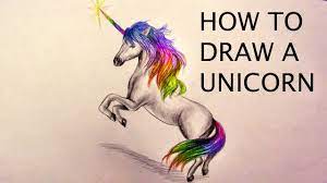 How to draw a unicorn! How To Draw A Realistic Unicorn Easy Realtime Youtube