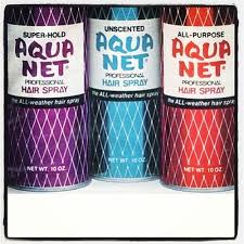 If you really need to shellac your hair budge proof to the gods, this is the product for you. Aqua Net Hairspray In The Aerosol Can Nostalgia