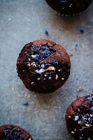To Keep In Shape Double Chocolate Muffins With Flaked Sea Salt Dried Flowers Chocolate Muffins Double Chocolate Muffins Chocolate