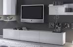 Meuble blanc laque tv