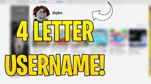 How To Get A Rare 4 Letter Username On Roblox Youtube