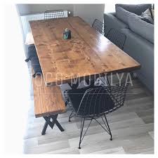 Woco Mobilya On Instagram Masif Agac Yemek Masasi Takimi Butun Takim Sadece 1 999 Pak Rustic Dining Table Rustic Dining Dining Table