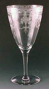 Identify ornately cut crystal stemware floral pattern. Cambridge Glass Photo Pattern Identification Guide