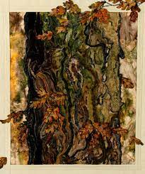 Linda Turner Textile Artists Tree Bark Texture Textile Fiber Art