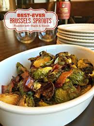 Toss the brussels sprouts with olive oil so they are completely coated. Best Ever Brussels Sprouts Maple Roasted Brussels Sprouts With Bacon Sweet Little Bluebird