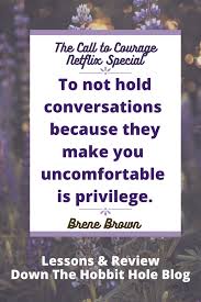 Theodore roosevelt's 'the man in the arena' speech. Brene Brown The Call To Courage Discussion Guide Down The Hobbit Hole Blog