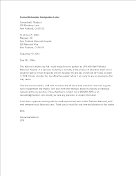 The return address is written on the right or left uppermost part of the page. Formal Relocation Resignation Letter Templates At Allbusinesstemplates Com