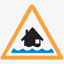 The flash flood warning was posted at 4:20 p.m. Warning Sign