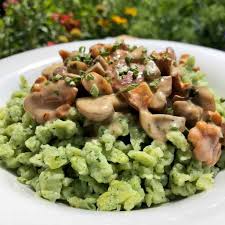 Spinatspatzle Danies Kuche Spatzle Spinat Lebensmittel Essen