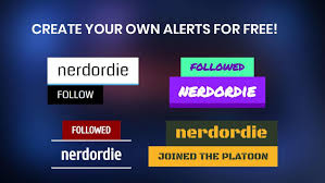 If used correctly, sound alerts can add a lot to the quality of your stream. Alert Maker Nerd Or Die