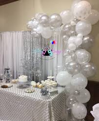 Cannot be combined with any other offer. White Silver Organic Balloon Garland 25th Wedding Anniversary Party 60th Wedding Anniversary Party Wedding Anniversary Decorations