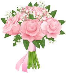Pink Rose Bouquet Free Png Clip Art Image Flower Bouquet Png Free Flower Clipart Pink Flower Bouquet