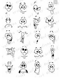 Zeichnen Funny Facial Expressions Cartoon Faces Stone Painting