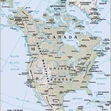 Map Of U S Canada Border Region The United States Is In Green And Download Scientific Diagram