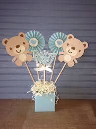 Centro De Mesa De Osito Bebe Por Noonelikeyou En Etsy Baby Bear Baby Shower Bear Baby Shower Theme Decoracion Baby Shower