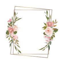 blush and gold watercolor gold geometric frames blush and gold floral frames resources for stationery and invite designs f15 marcos para fotos de boda marcos para fotos periodo geometrico