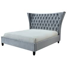65.5w x 93.75d x 65.5h. Crown Mark Gabriella Contemporary Queen Upholstered Bed With Button Tufting Royal Furniture Upholstered Beds