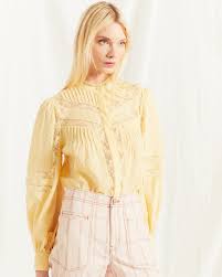 From The Delicate Lace Insets To The Balloon Sleeves The Nazly Is Nothing If Not Detail Oriented Luxe Lace Lace Inset Tops