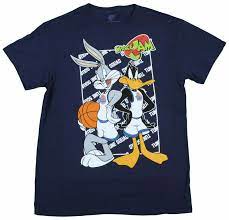 Mens Space Jam Bugs Bunny Daffy Duck Retro Movie Cartoon Classic T Shirt New Tee Ebay Bugs Bunny Daffy Duck Space Jam Bugs Bunny