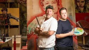 Some are more than 6 feet square. Mfwf 2018 David Bromley Live Paints At Dinner By Heston Blumenthal Herald Sun