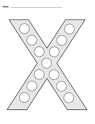 Letter x coloring page #1205830. Letter X Do A Dot Printables Uppercase Lowercase Supplyme