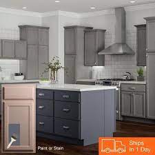 Cabinet refacing services are provided by many contractors, as well as the project cost for this kind of job depends upon the state of the old cupboards. Hampton Bay Hampton Unfinished Beech Recessed Panel Stock Assembled Sink Base Kitchen Cabinet 60 In X 34 5 In X 24 In Ksbf60 Uf The Home Depot