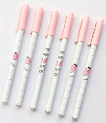 Strawberry Pomegranate Gel Pen Set Cute Pens Gel Pens Gel Pens Set