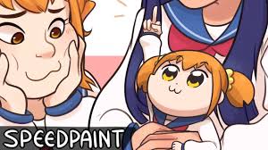 The show follows their absurd adventures through what one may see as mundane events. Pipimi And Popuko Pop Team Epic Speedpaint Youtube