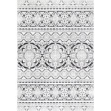 Black And White Farmhouse Area Rug Nuloom Laicie Floral Black White 7 Ft X 9 Ft Indoor Outdoor Area Rug Ykhb01b 6709 Rugs Usa Farmhouse Rugs Black Floral