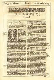 1611 King James Bible First Edition Daniel Title 1611 King James Bible King James Bible Bible