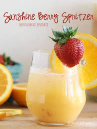 Brunch Party Punch Recipe Non Alcoholic Sunshine Berry Spritzer Recipe Brunch Drinks Punch Recipes Brunch Punch