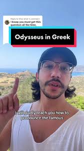Replying to @Char what- How to pronounce Odysseus in modern Greek  #greektiktok #tiktokgreece #greek #mythology #greeklanguage #odysseus  #ithaca #greece