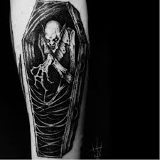 I Have Crossed Oceans Of Time To Find You Tattoo Spooky Monster Tattoos By Sergei Titukh Monster Tattoo Vampire Tattoo Satanic Tattoos