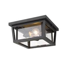 Shop for feiss flush mount lights at walmart.com. Z Lite Seoul 3 Light Outdoor Flush Mount Ceiling Light Bronze And Clear Glass 571f Orb Rona