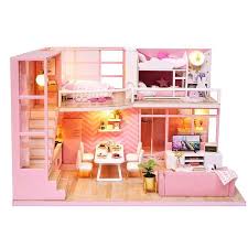 3d Doll Houses Diy Miniaturas House Toy Furniture Kits Wooden Miniature Dollhouse Toys Fo Decorar Casas De Munecas Maquetas De Casas Faciles Casas En Miniatura
