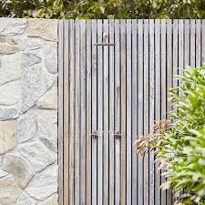 We Set This Outdoor Shower Into An Aged Hardwood Screen Perfect Place For A Rinse After A Swim Pool And Gard Pool Shower Backyard Furniture Diy Backyard Pool
