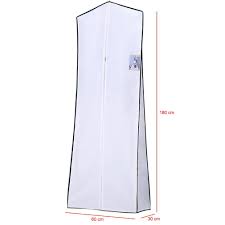 Breathable Wedding Dress Garment Bag Dust Cover Storage Travel Bag Foldable Protective Cover For We Wedding Dress Garment Bags Dress Garment Bags Evening Gowns