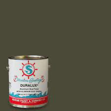 Duralux Marine Paint 1 Gal Aluminum Boat Green Marine Enamel M736 1 The Home Depot Marine Paint Aluminum Boat Biloxi Blues