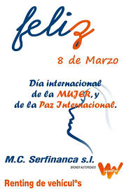 Feliz día de la mujer. Felizdiadelamujer 8m2019 Paz Diainternacionaldelamujer Internationalwomensday Felizviernesatodos Felizviernes Positivevibes Renting Grupo Jmc