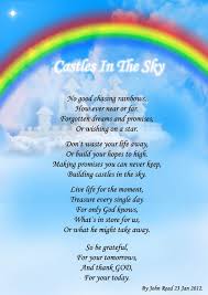 Castles In The Sky Spiritual Poetry Castle In The Sky Today Quotes Love You Poems